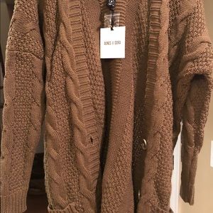 NWT Agnes & Dora olive boyfriend cardigan